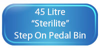 45L Sterilite Step On Pedal Bin